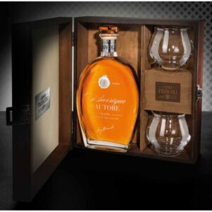 Grappa "Francoli" Barrique d'Autore (astuccio legno + bicchieri) - immagine 1